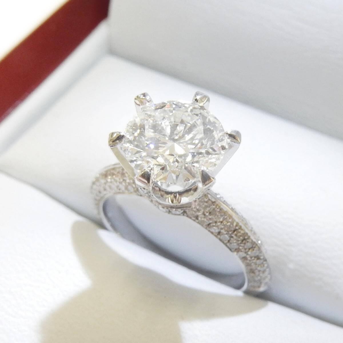 Six-Prong Classic Solitaire Engagement Ring with 5ct - DiamondNet