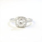 Square Diamond Engagement Ring