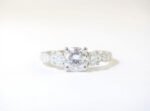 Custom Three-Stone Diamond Engagement Ring