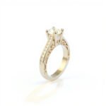 White & Rose Gold ring