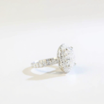 Cushion cut engagement Ring