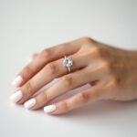 classic Four Prong Knife Edge Engagement Ring