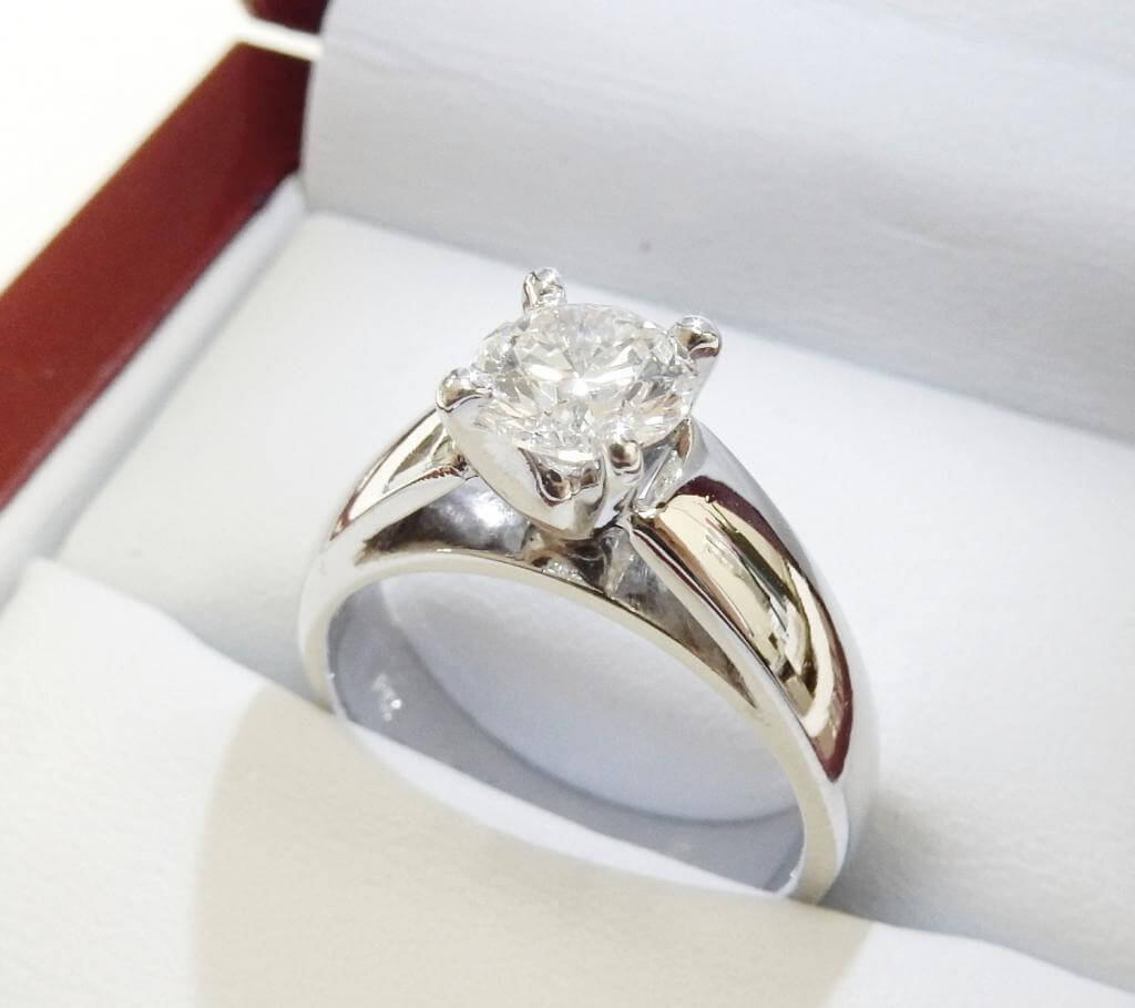 Solitaire Diamond Engagement Ring 1024x909 