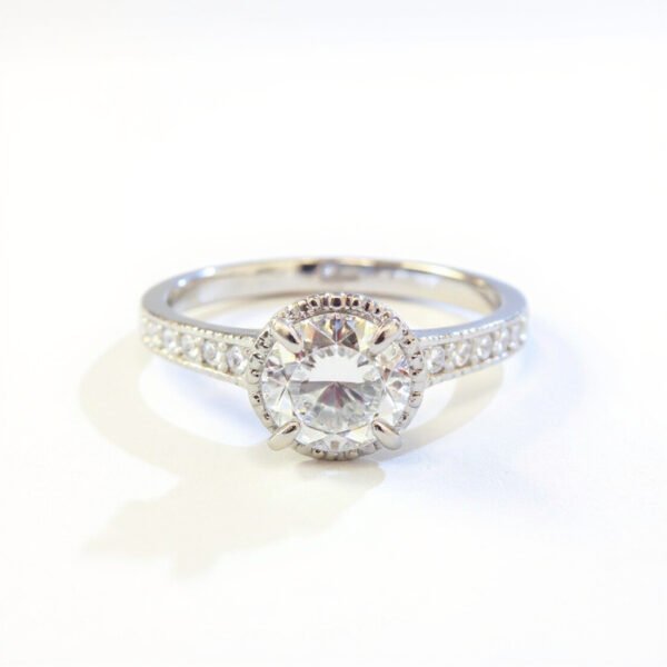 Owl Design Engagement Ring