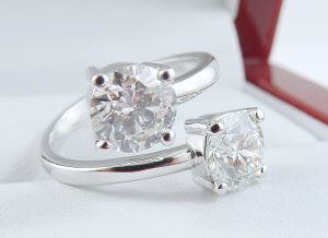 2.00ct Two-Stone custom made Diamond Ring