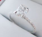 0.78ct Oval Diamond in 14k White Gold Ring