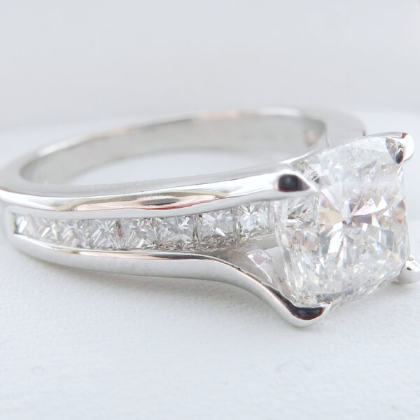 1.52ct Natural Cushion Diamond Ring