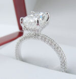 1.62ct I VS1 Radiant Cut Diamond Ring in 19k White Gold