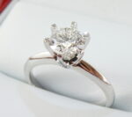 0.76ct H SI2 Canadian Diamond in 14k White Gold Ring