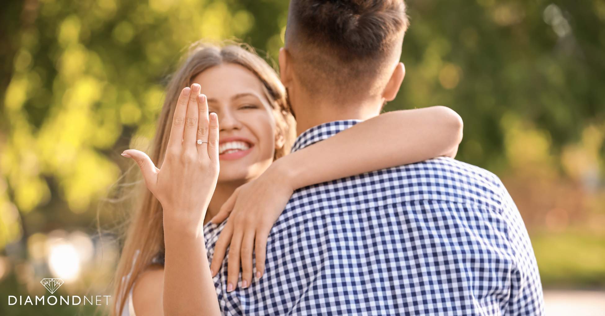 Creative backgrounds for engagement ring photography