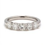 Five-Stone Shared-Prong Band