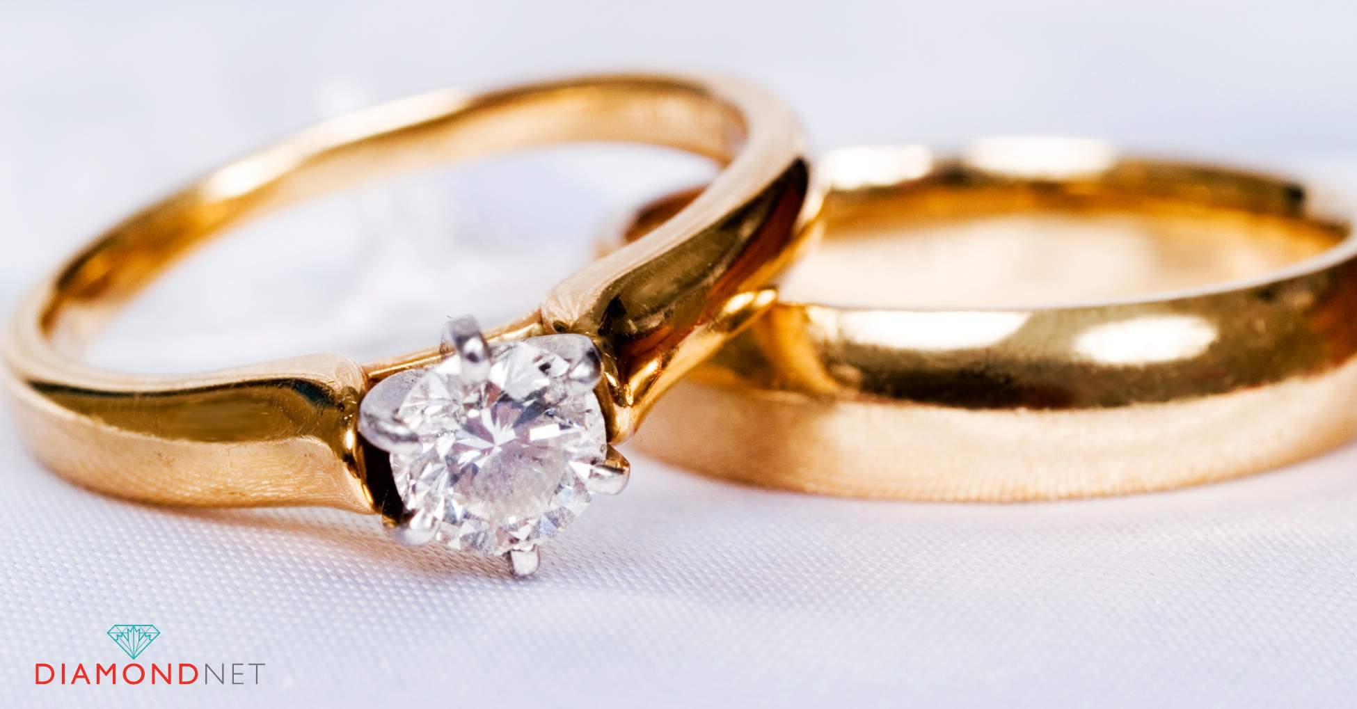 His and hers gold wedding bands