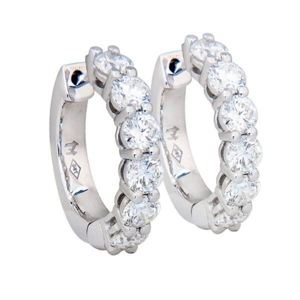 Diamond Hoop Earrings