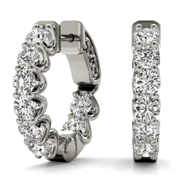 1.97ct In/Out Hoop Earrings MJ3526-3.2SCE