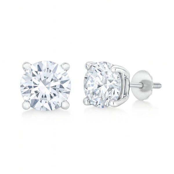 1 ct Solitaire Diamond Studs