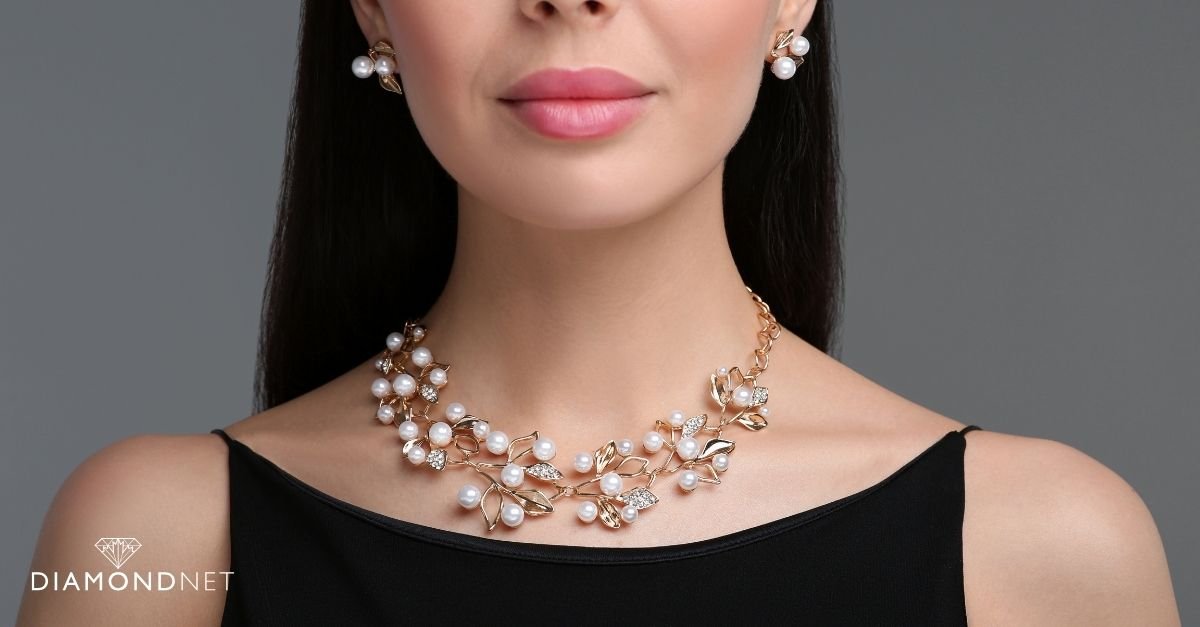 A woman a whimsical jewellery that improves her stylish appearance