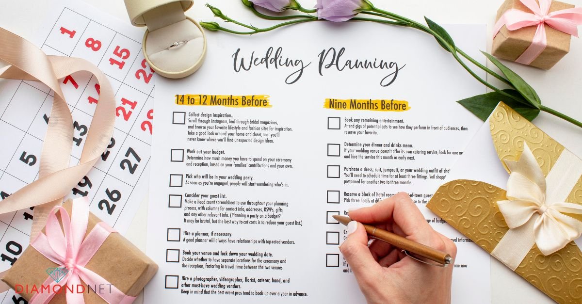 A collection of wedding gifts with a to-do list, showcasing the focus on planning an accessible and inclusive wedding
