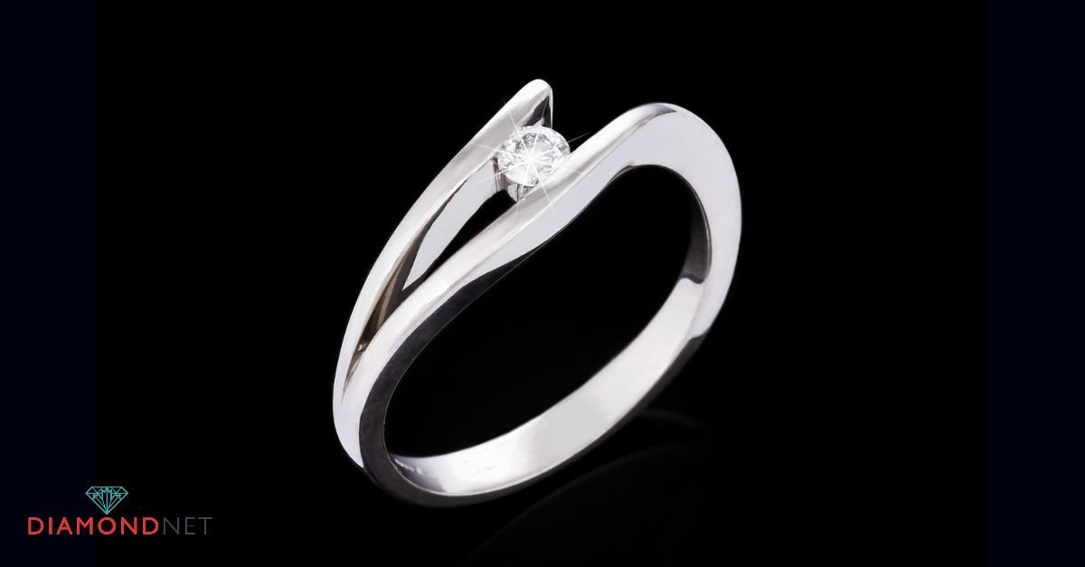 How the tension setting offers a sleek, unobstructed design for modern engagement rings