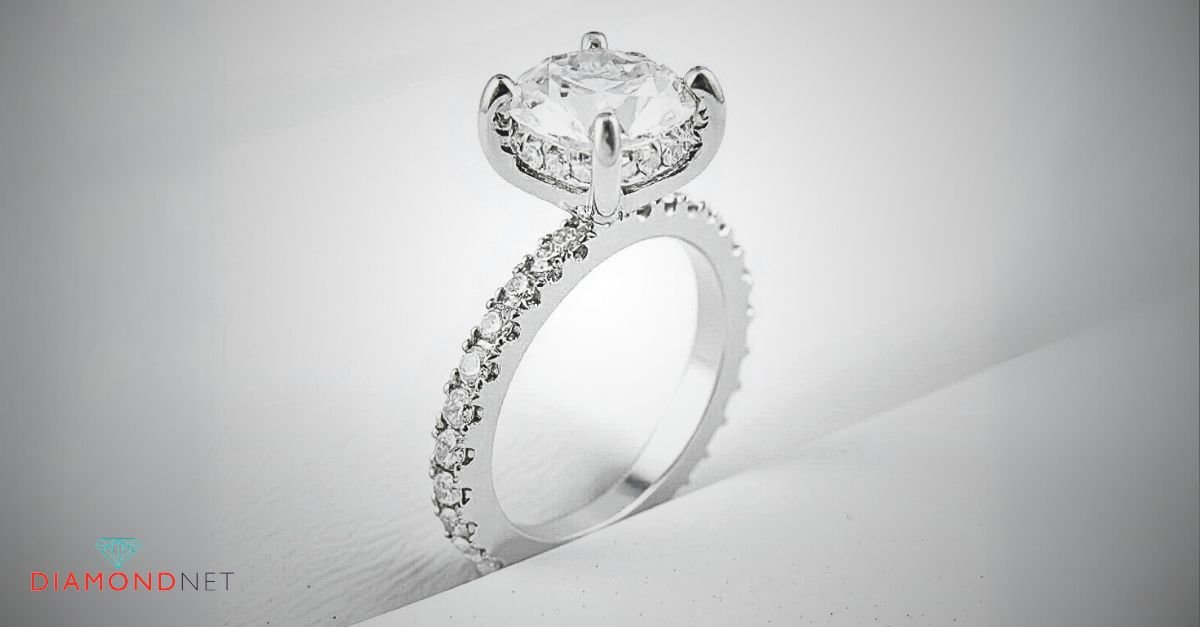 Hidden Halo Engagement Ring