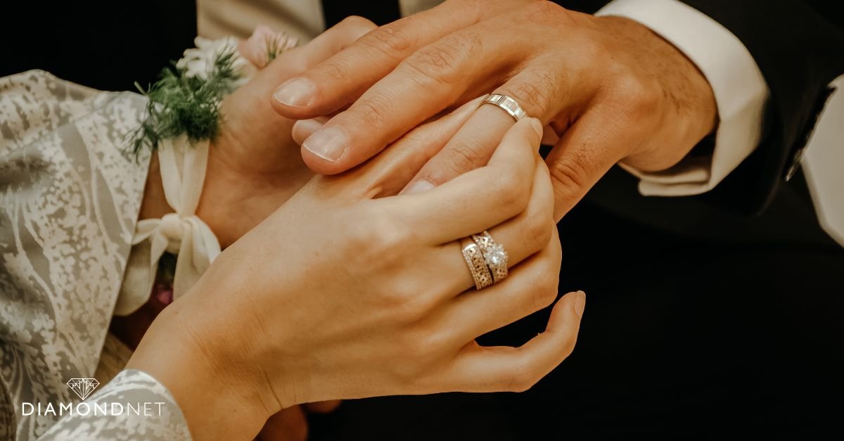 Elegant conflict-free engagement ring adorned with a brilliant diamond, representing ethical choices in love