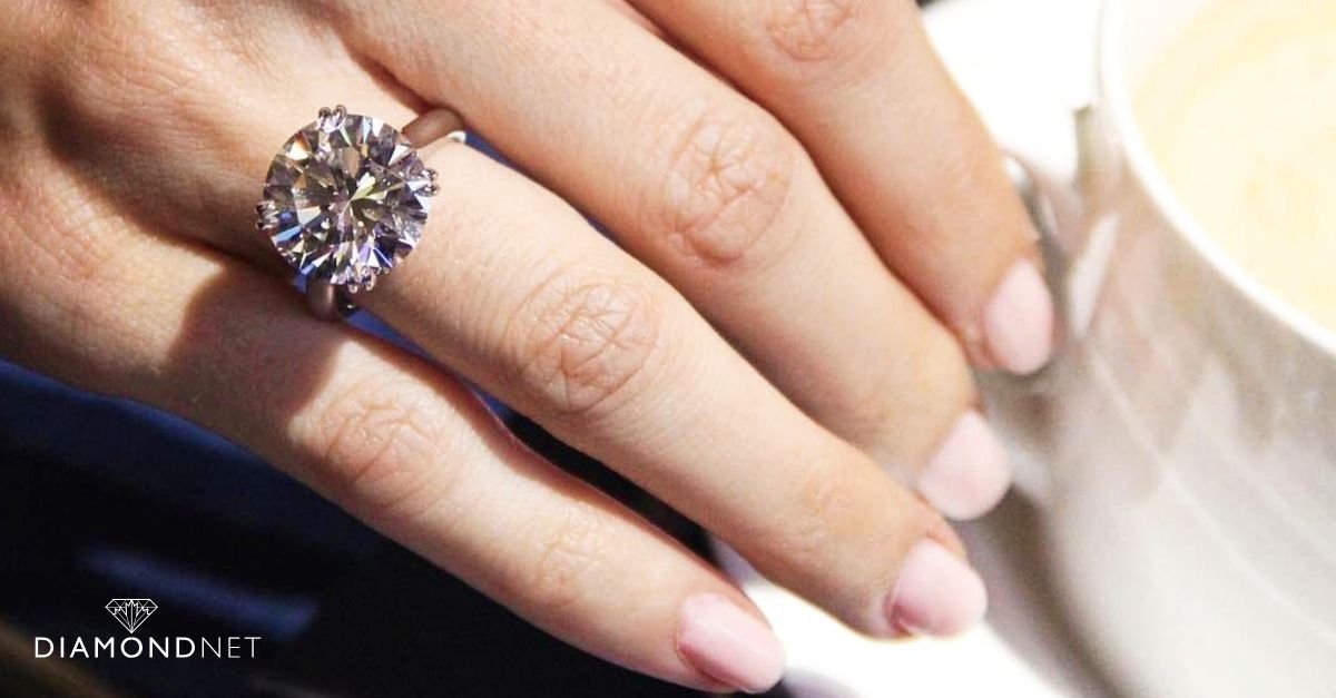 An eco-friendly engagement ring